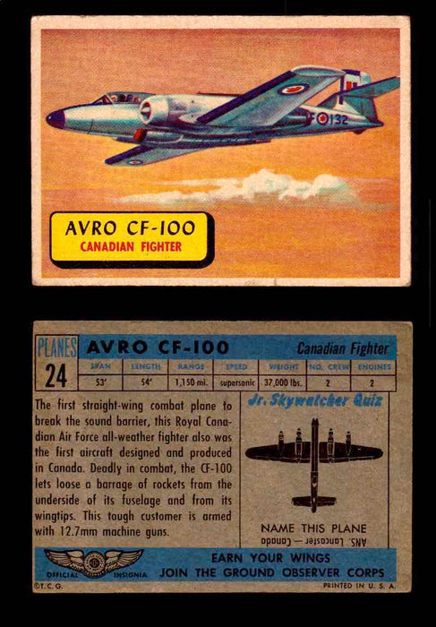 1957 Planes Series I Topps Vintage Card You Pick Singles #1-60 #24  - TvMovieCards.com