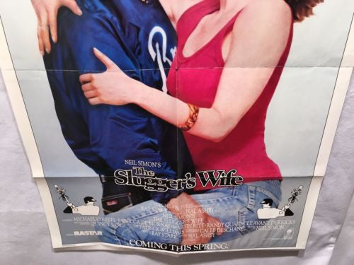 Original 1985 "Slugger's Wife 1 Sheet Movie Poster 27"x 41" Rebecca De Mornay   - TvMovieCards.com