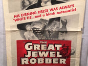 Original 1950 The Great Jewel Robber Movie Poster 27 x 41 Great for Decor   - TvMovieCards.com