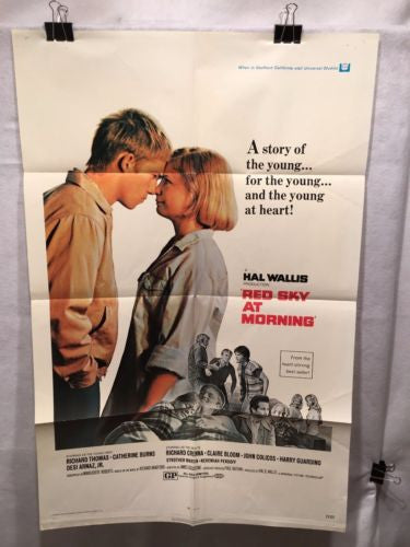 Original 1971 "Red Sky at Morning" 1 Sheet Movie Poster 27"x 41" Catherine Burns   - TvMovieCards.com