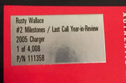 Action 1/24 Diecast #2 Rusty Wallace Milestones Last Call Year in Review Charger   - TvMovieCards.com