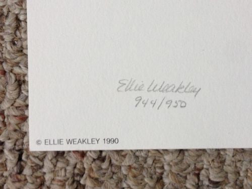 Ellie Weakley "Summer's Bounty" Lithograph Print Number/Signed   - TvMovieCards.com