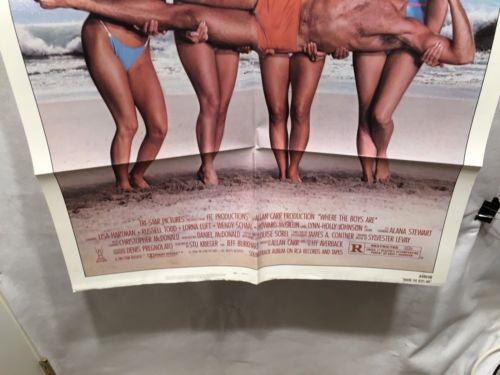 Original 1984 "Where the Boys Are" 1 Sheet Movie Poster 27"x 41" Lisa Hartman   - TvMovieCards.com