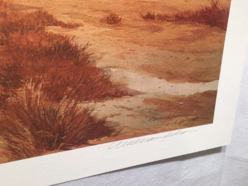 Vintage Western Indian Artwork William Nelson Signed in Pencil   - TvMovieCards.com