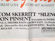 Original 1981 "Silence of the North" 1 Sheet Movie Poster 27"x 41" Tom Skerritt   - TvMovieCards.com