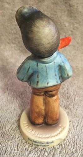 Goebel Hummel Figurine TMK7 560 "Lucky Fellow" Hummel Club 3.5"   - TvMovieCards.com