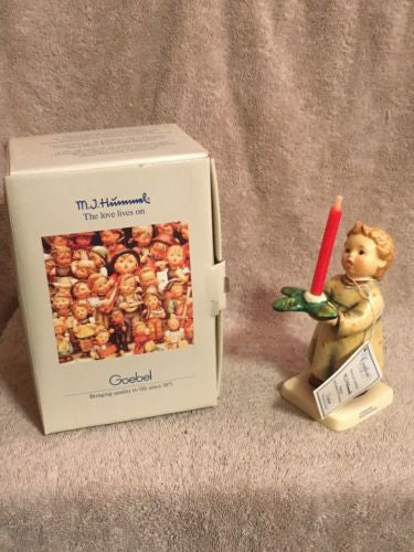 Goebel Hummel Figurine #439 "Gentle Glow" TMK6 Germany 5.25" Excellent Condition   - TvMovieCards.com