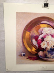 Vintage Sidney F. Willis Peonies - New York Graphic Print   - TvMovieCards.com