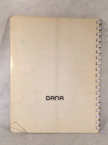 Dana Model 3800A / 3860A Digital Multimeter Instruction Manual   - TvMovieCards.com