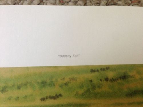 Don Patterson "Utterly Full" Lithograph Print Number/Signed   - TvMovieCards.com