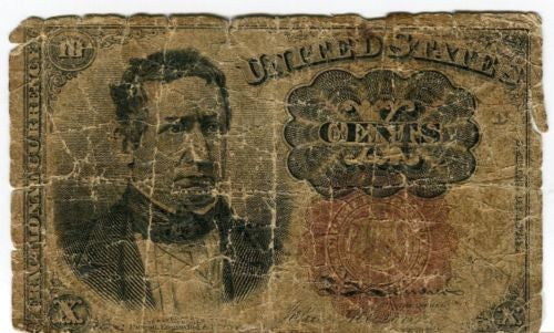Fr 1265 Fifth 5th Series Fractional US Currency 10c 10 cent Banknote VG   - TvMovieCards.com