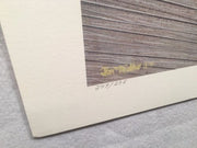 Vintage Tom Mielko - Sun Hat On White Wicker Chair Print Signed Numbered 277/295   - TvMovieCards.com