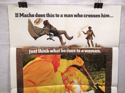 Original 1970 "Macho Callahan" 1 Sheet Movie Poster 27"x 41" David Janssen   - TvMovieCards.com