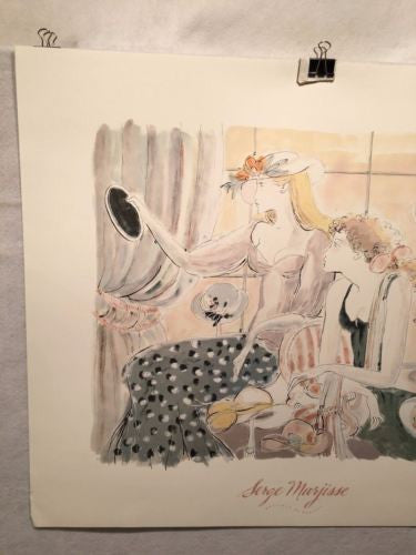 Boutique De Modista - Serge Marjisse - Lithograph Art Print Poster 30 x 25.5   - TvMovieCards.com