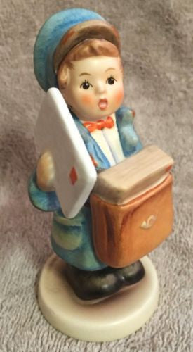 Goebel Hummel Figurine TMK7 119 2/0 "Postman" 4.5"   - TvMovieCards.com