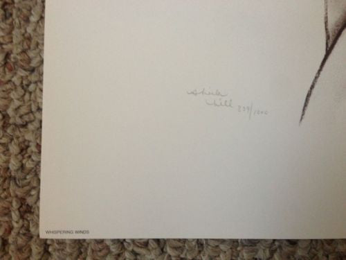 Sheila Hill "Whispering Winds" Lithograph Print Number/Signed   - TvMovieCards.com