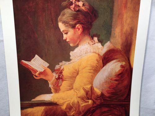 A Young Girl Reading - Jean Honore Fragonard - Harrads Fine Art Poster 29 x 22   - TvMovieCards.com