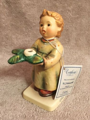 Goebel Hummel Figurine #439 "Gentle Glow" TMK6 Germany 5.25" Excellent Condition   - TvMovieCards.com