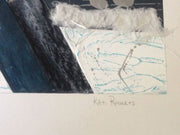 Kati Roberts Original Monotype Print Signed Abstract Modern   - TvMovieCards.com