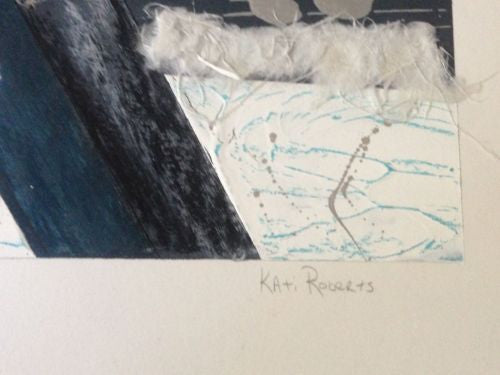 Kati Roberts Original Monotype Print Signed Abstract Modern   - TvMovieCards.com