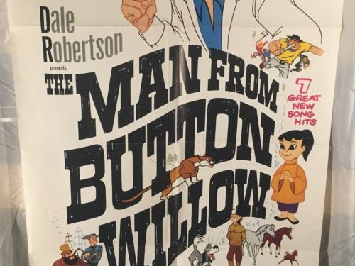 Original 1969 "Man from Button Willow" 1 Sheet Movie Poster 27"x 41"   - TvMovieCards.com
