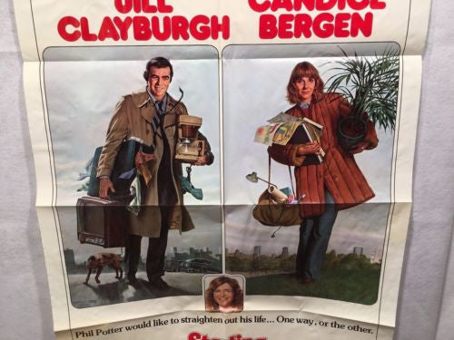 Original 1977 "Starting Over" 1 Sheet Movie Poster 27"x 41" Burt Reynolds   - TvMovieCards.com