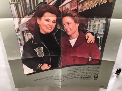 Original 1981 "Only When I Laugh" 1 Sheet Movie Poster 27"x 41" Marsha Mason   - TvMovieCards.com