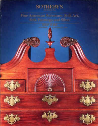 Sotheby's Auction Catalog October 20 1990 - Fine American Furniture Folk Art   - TvMovieCards.com