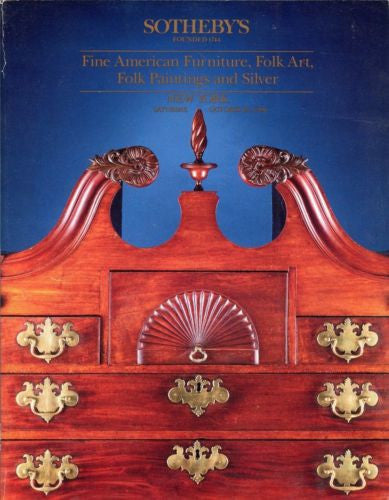 Sotheby's Auction Catalog October 20 1990 - Fine American Furniture Folk Art   - TvMovieCards.com
