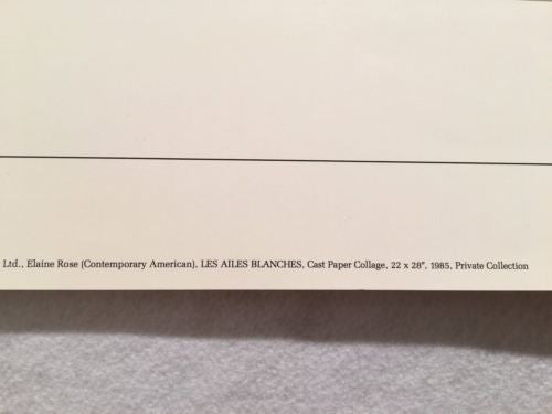 Vintage Elaine Rose LES AILES BLANCHES - New York Graphic Society Print   - TvMovieCards.com