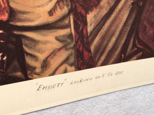 Emmett Kelly "Looking out to See" Signed Lithograph Print Robert Blottiaux   - TvMovieCards.com