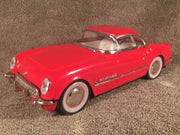 New Toy MF-316 China 1:18 Red 1953 CHEVROLET CORVETTE Coupe Tin Friction   - TvMovieCards.com