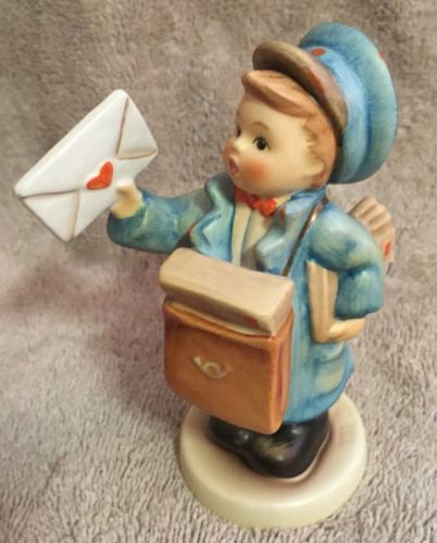 Goebel Hummel Figurine TMK7 119 2/0 "Postman" 4.5"   - TvMovieCards.com
