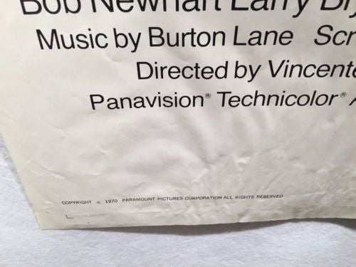 Original 1970 "On a Clear Day You Can See Forever" 1 Sheet Movie Poster 27x 41"   - TvMovieCards.com