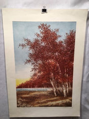 Vintage Cal Pepper "Surrounding Meadow" Lithograph Signed Numbered 153/250 Print   - TvMovieCards.com