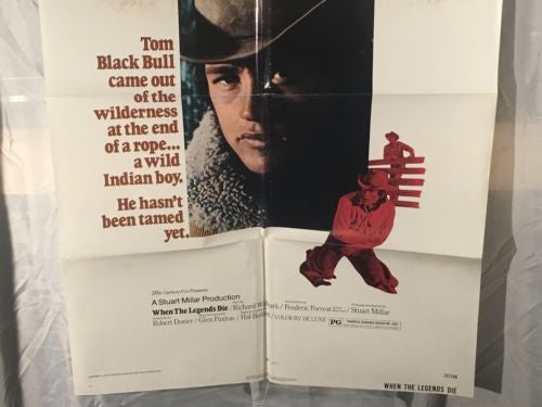 Original 1972 "When the Legends Die" 1 Sheet Movie Poster 27"x 41"   - TvMovieCards.com