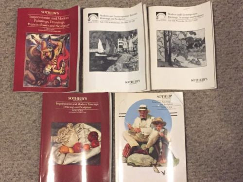 (5) Sotheby's Auction Catalog American Paintings Modern Art Impressionist   - TvMovieCards.com