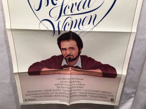 Original 1983 "The Man Who Loved Women" 1 Sheet Movie Poster 27"x 41"   - TvMovieCards.com