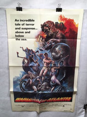 Original 1978 "Warlords of Atlantis"  1 Sheet Movie Poster 27"x 41" DOUG MCCLURE   - TvMovieCards.com