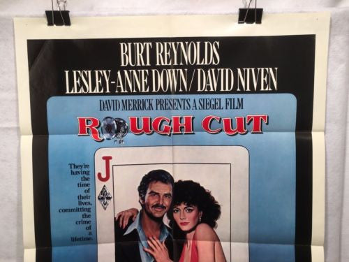 Original 1980 "Rough Cut"  1 Sheet Movie Poster 27"x 41" Burt Reynolds   - TvMovieCards.com