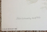Ellie Weakley "Silver Reflections" Lithograph Print Number/Signed   - TvMovieCards.com