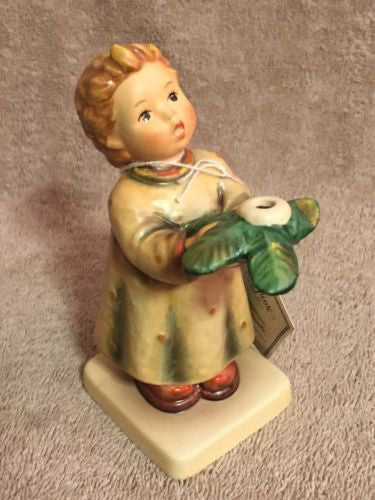 Goebel Hummel Figurine #439 "Gentle Glow" TMK6 Germany 5.25" Excellent Condition   - TvMovieCards.com