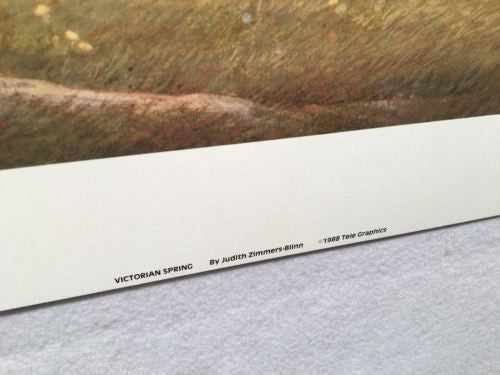 Vintage 1988 - Victorian Spring - Judith Zimmers-Blinn Limited Ed Print   - TvMovieCards.com