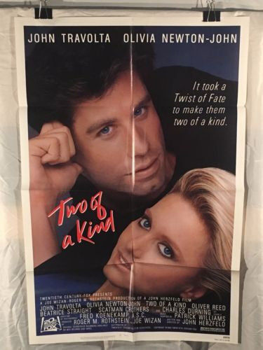 Original 1983 "Two of a Kind" 1 Sheet Movie Poster 27"x 41" Olivia Newton-John   - TvMovieCards.com