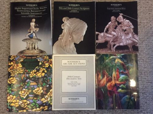 (6) Sotheby's Auction Catalog Lot Sculpture Decorative Arts American Silver   - TvMovieCards.com