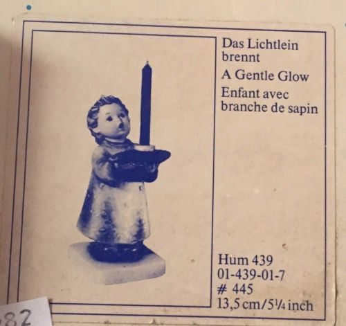 Goebel Hummel Figurine #439 "Gentle Glow" TMK6 Germany 5.25" Excellent Condition   - TvMovieCards.com