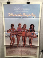 Original 1984 "Where the Boys Are" 1 Sheet Movie Poster 27"x 41" Lisa Hartman   - TvMovieCards.com
