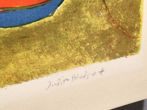 Judith Bledsoe Signed Lithograph Print - Sail Boats In Small Harbor   - TvMovieCards.com