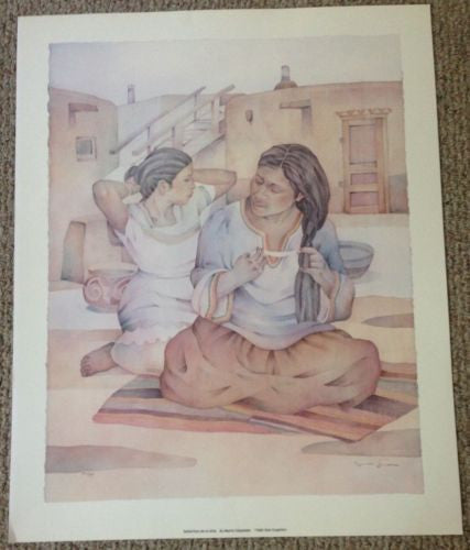 Mario Cespedes Senoritas De la Villa Lithograph Print Signed/Numbered 336/750   - TvMovieCards.com