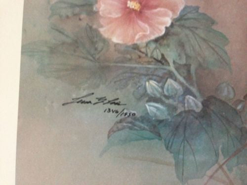 Lena Lui Royal Garden Lithograph Print Signed/Numbered 1346/1950   - TvMovieCards.com